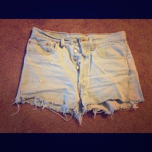 Vintage Levi cut offs